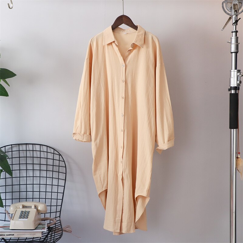 Cotton Oversized Big Shirt (finns i fler färger)