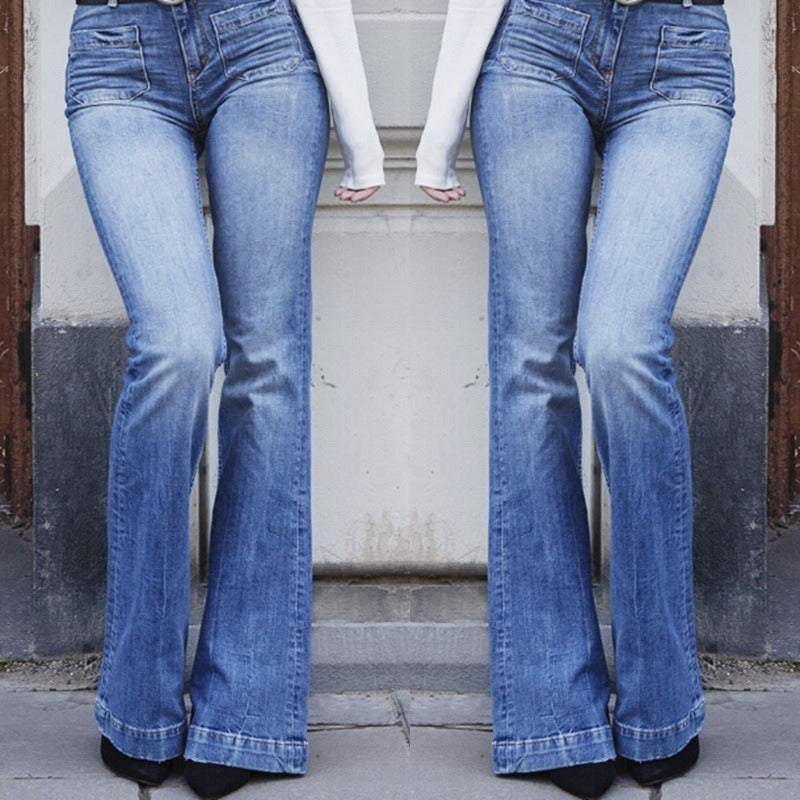 Jeans Stretch High Waist Vintage (finns i fler färger,st.s-3xl)