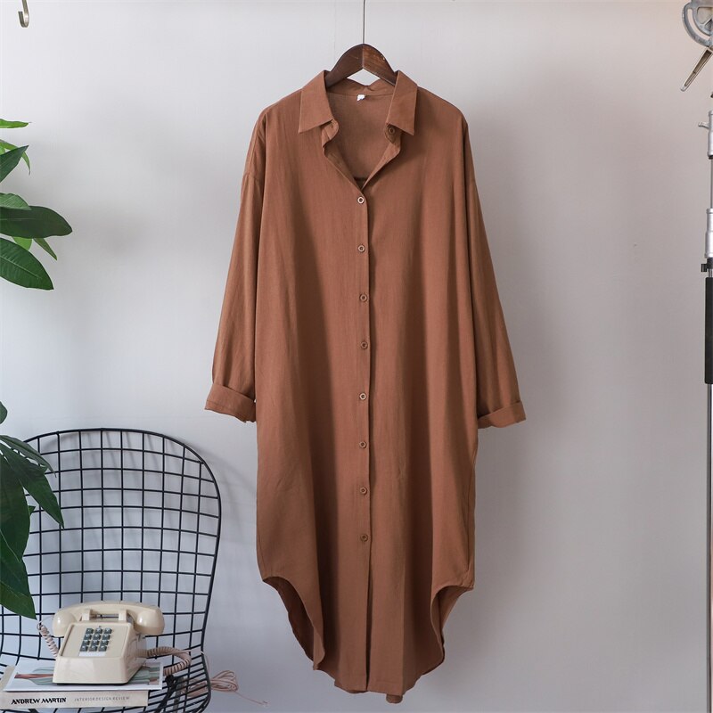 Cotton Oversized Big Shirt (finns i fler färger)