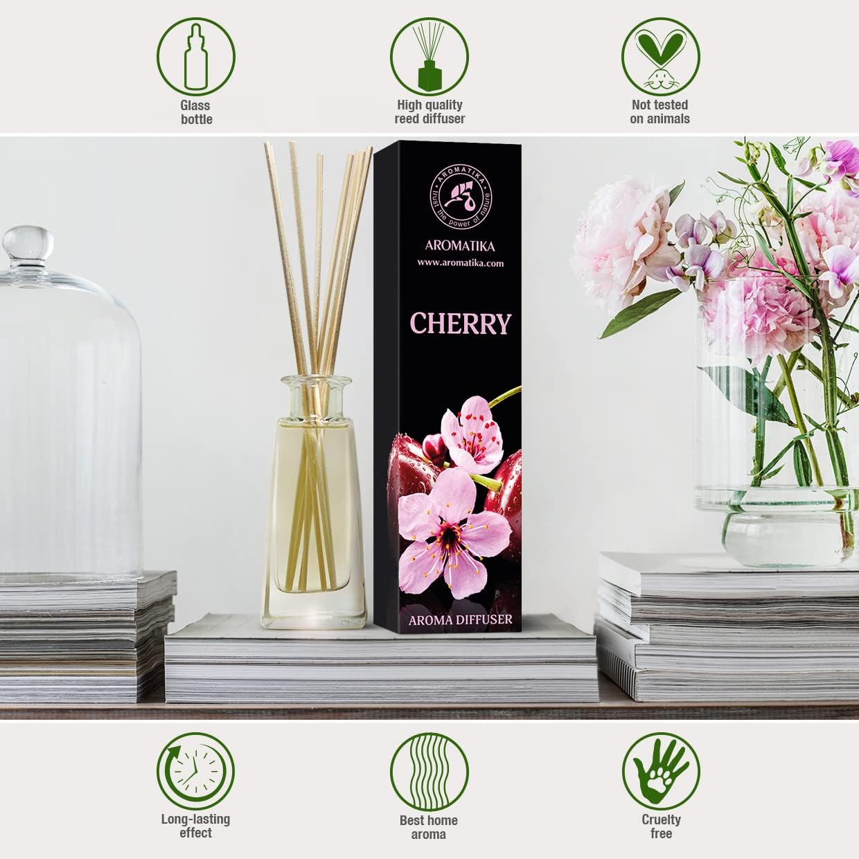 Cherry Aroma Diffuser 100ml - Room Fragrance