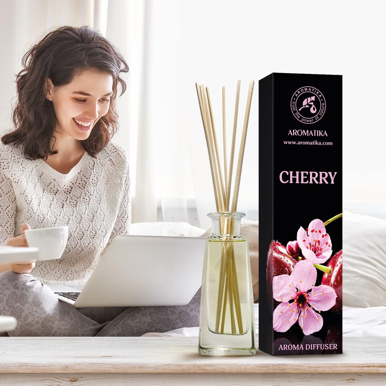 Cherry Aroma Diffuser 100ml - Room Fragrance