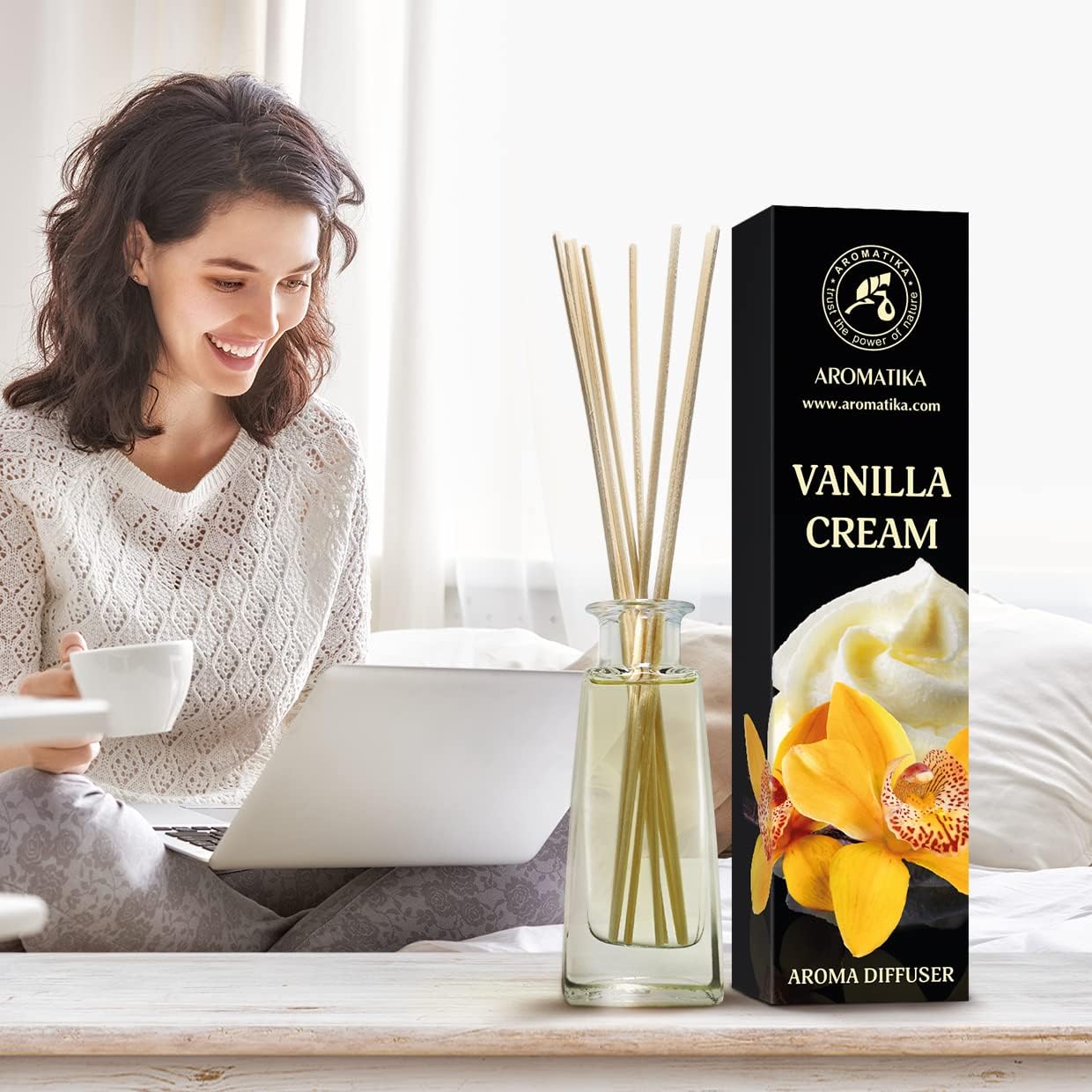 Vanilla Cream Aroma Diffuser 100ml -Room Fragrance