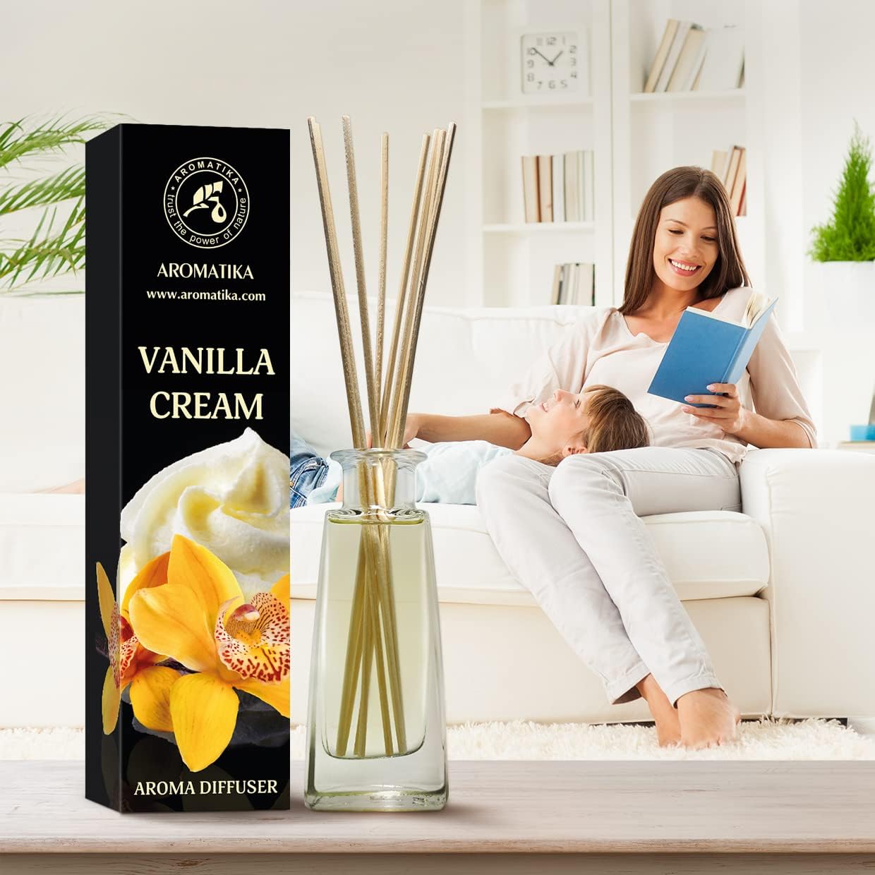 Vanilla Cream Aroma Diffuser 100ml -Room Fragrance