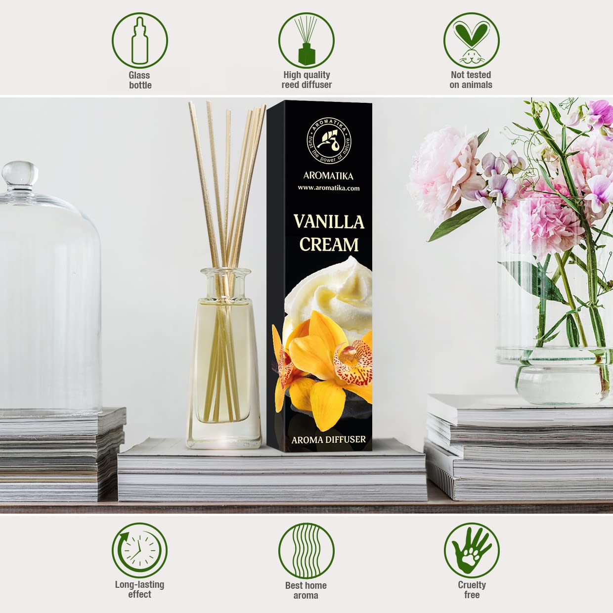 Vanilla Cream Aroma Diffuser 100ml -Room Fragrance