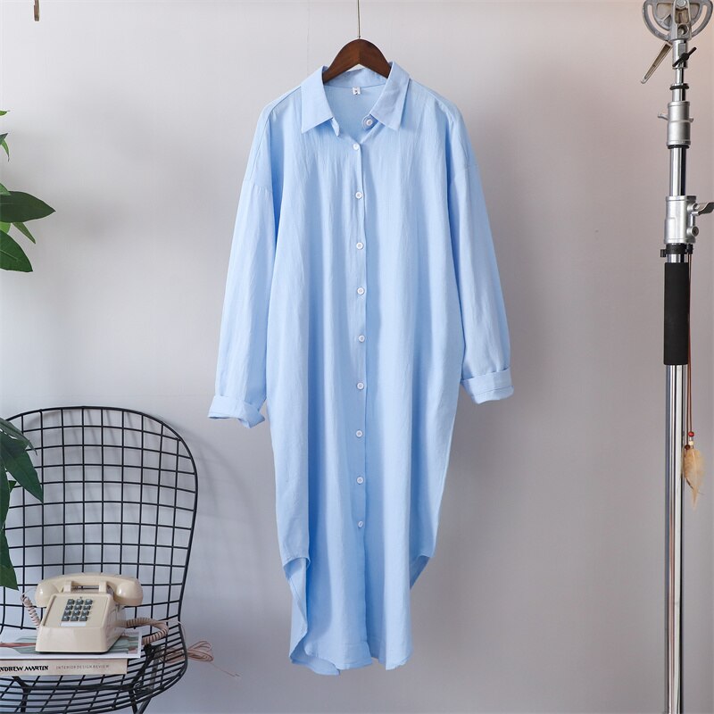 Cotton Oversized Big Shirt (finns i fler färger)