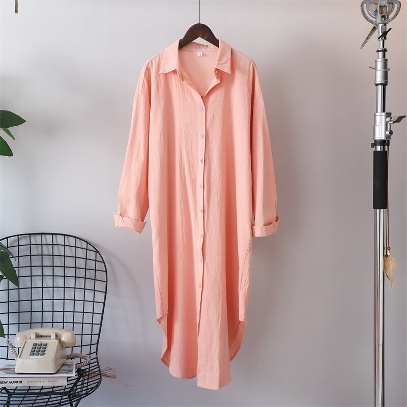 Cotton Oversized Big Shirt (finns i fler färger)