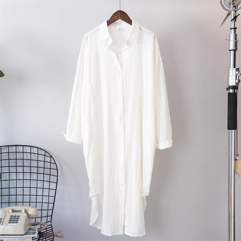 Cotton Oversized Big Shirt (finns i fler färger)