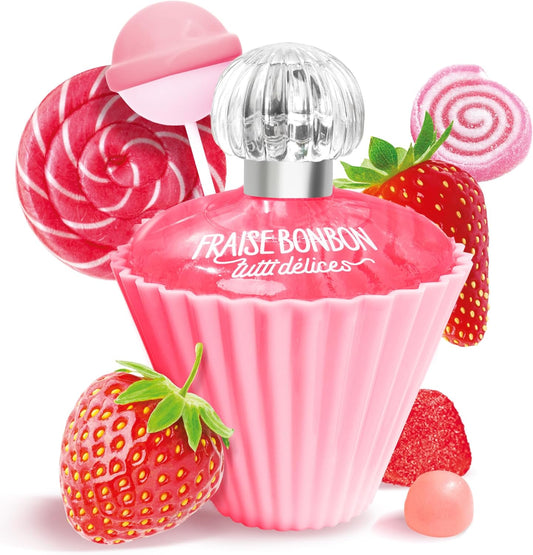 Eau de toilette för kvinnor TUTTI DELICES FRAISE  50 ml flaska (1,7 fl.oz.) - Söt doft för kvinnor från CORANIA