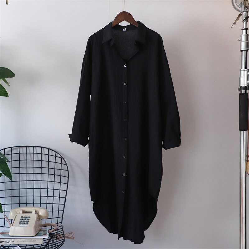 Cotton Oversized Big Shirt (finns i fler färger)