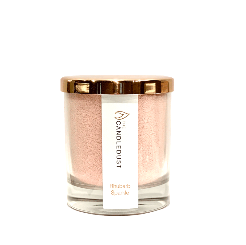 Powdered Candle in Glass - Rhubarb Sparkle 160g